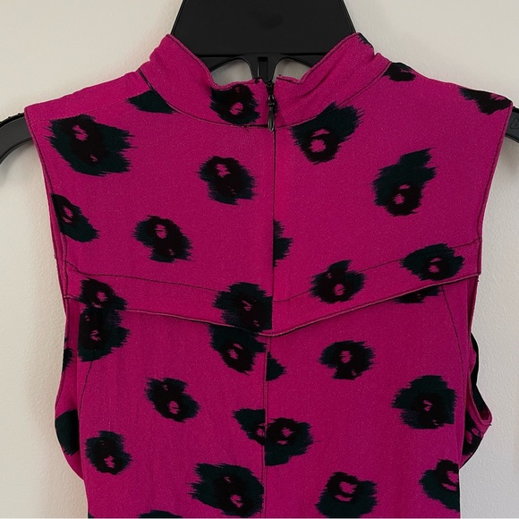 Proenza Schouler Hot Pink Ikat Mock Neck Top - Picture 11 of 16